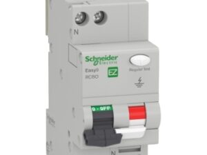 Дефектно-токова защита Schneider EASY9 RCBO 2P 40A 30mA комбинирана с АП крива C 6kA